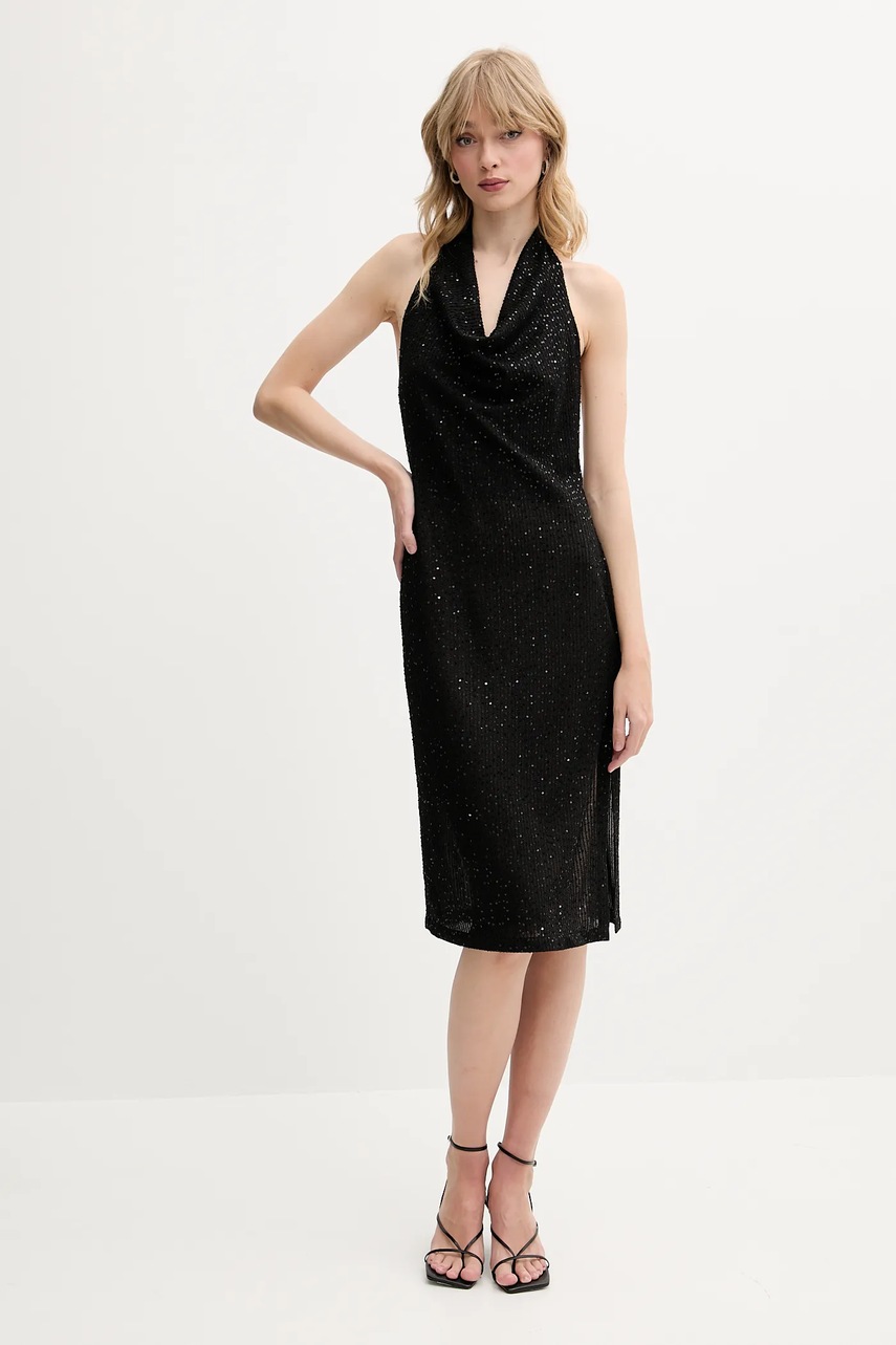 Φόρεμα IRO χρώμα: μαύρο, WM33MATIE φωτογραφία