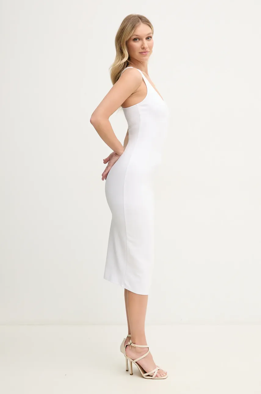 Платье Armani Exchange цвет белый midi облегающее XW000820 AF13729 Платье Armani Exchange цвет белый midi облегающее XW000820 AF13729