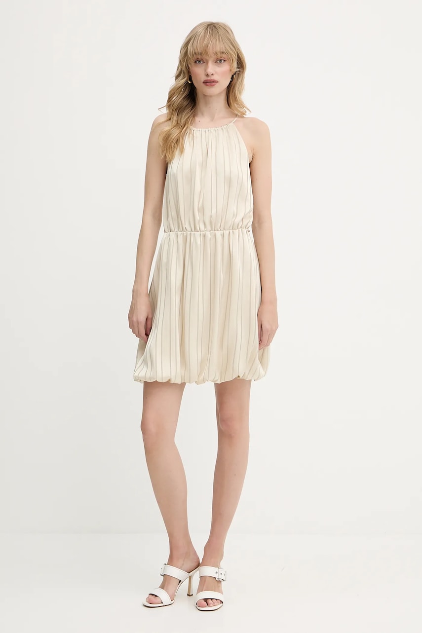 Платье Armani Exchange цвет бежевый mini расклешенное XW000194 AF12744 Платье Armani Exchange цвет бежевый mini расклешенное XW000194 AF12744