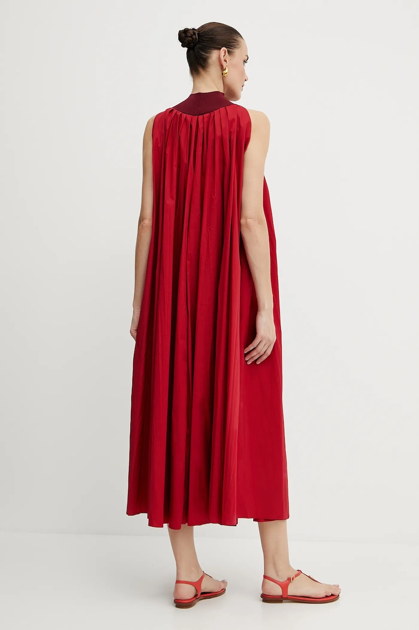 Сукня Liviana Conti колір червоний midi oversize L5SK27