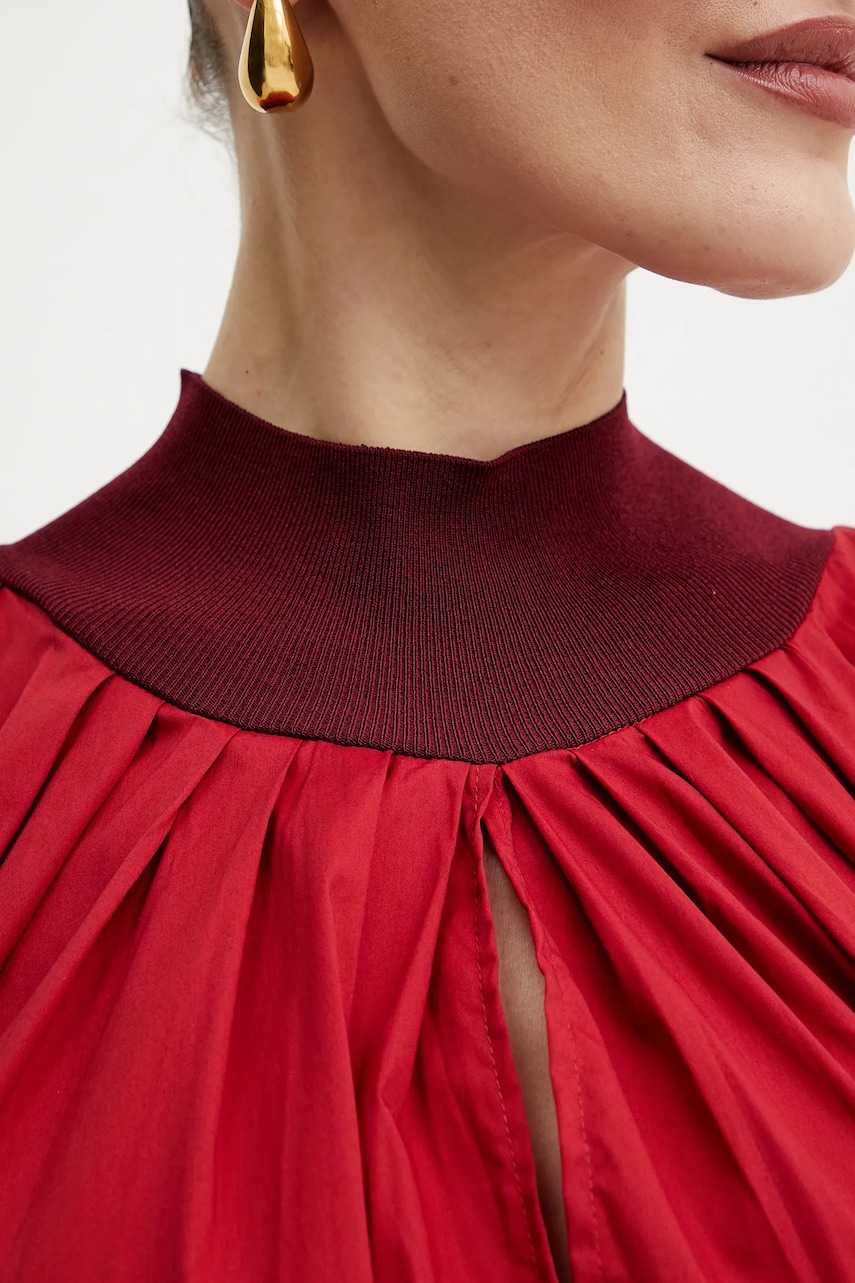 Сукня Liviana Conti колір червоний midi oversize L5SK27