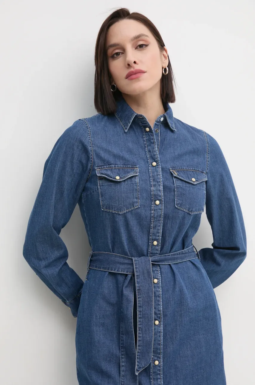 Rifľové šaty Pepe Jeans REGULAR DENIM DRESS