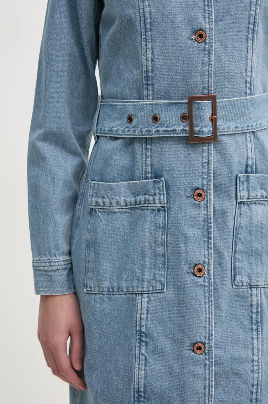 Rifľové šaty Pepe Jeans SCOTTIE