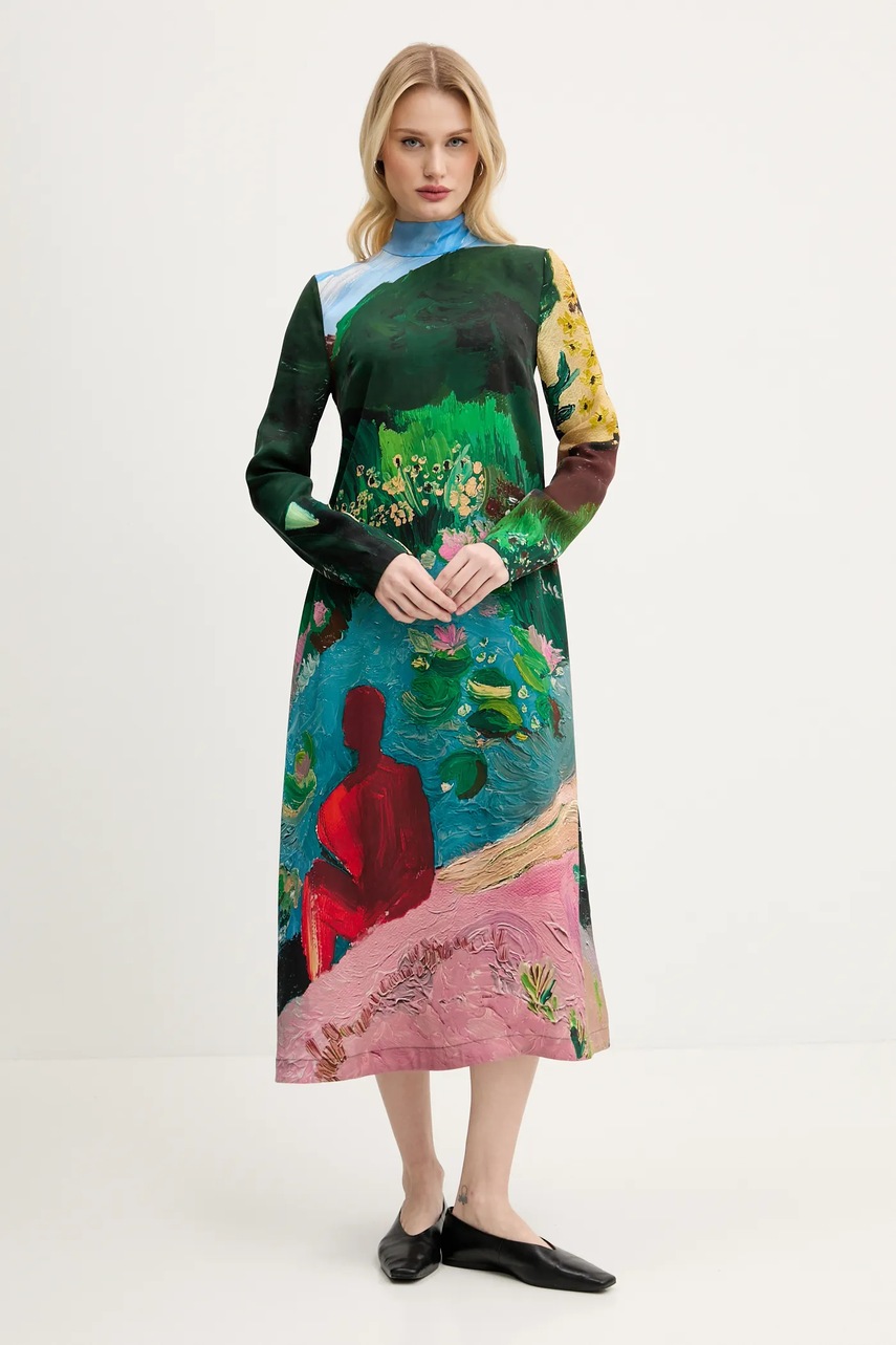 Φόρεμα Stine Goya χρώμα: πολύχρωμο, SG-PS25-D017-2263P φωτογραφία