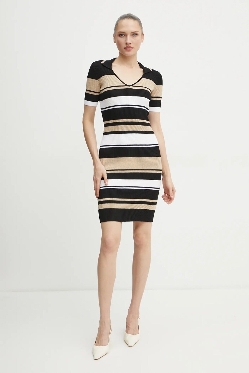 Платье Guess цвет чёрный mini облегающее W5RK16 Z2Y72 Платье Guess цвет чёрный mini облегающее W5RK16 Z2Y72