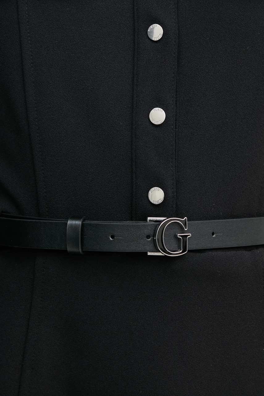 Сукня Guess ZAMA колір чорний mini розкльошена W5RK93 KCBO2