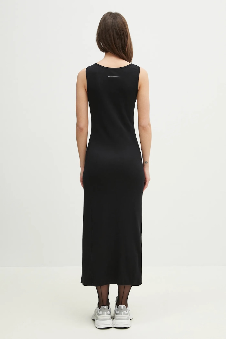 Сукня MM6 Maison Margiela колір чорний maxi облягаюча S52CT0786