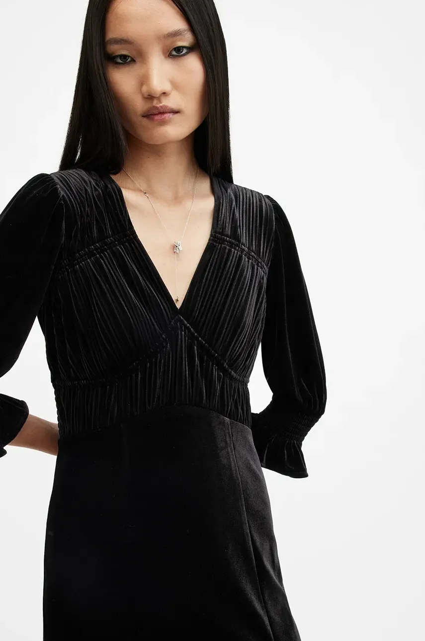 Šaty AllSaints ANI VELVET