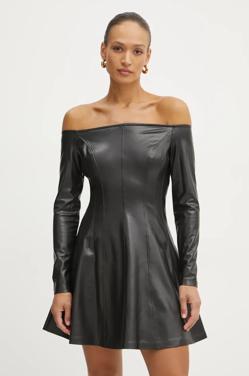 Šaty Guess CHRISSY černá barva, mini, W5RK43 K8S30