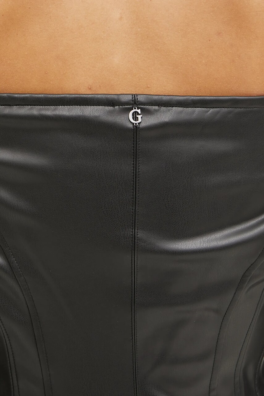 Сукня Guess CHRISSY колір чорний mini розкльошена W5RK43 K8S30