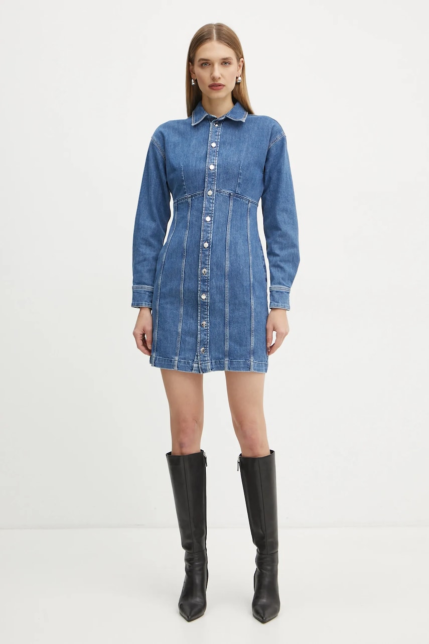 Платье Guess MIRIA mini расклешённое W5RK99 D4H71 Платье Guess MIRIA mini расклешённое W5RK99 D4H71
