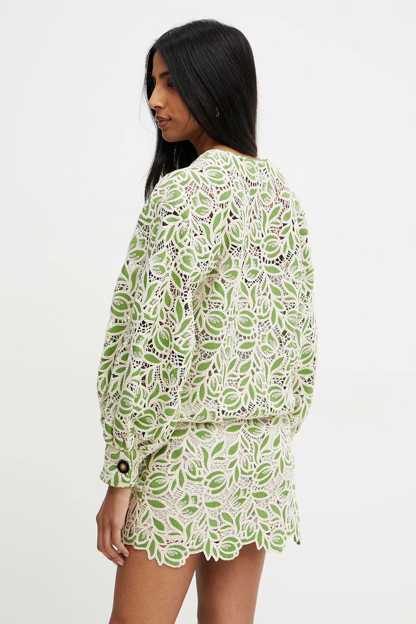 Сукня Luisa Spagnoli колір зелений mini oversize 542278