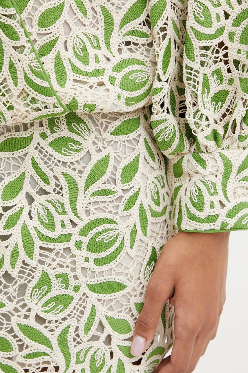 Сукня Luisa Spagnoli колір зелений mini oversize 542278