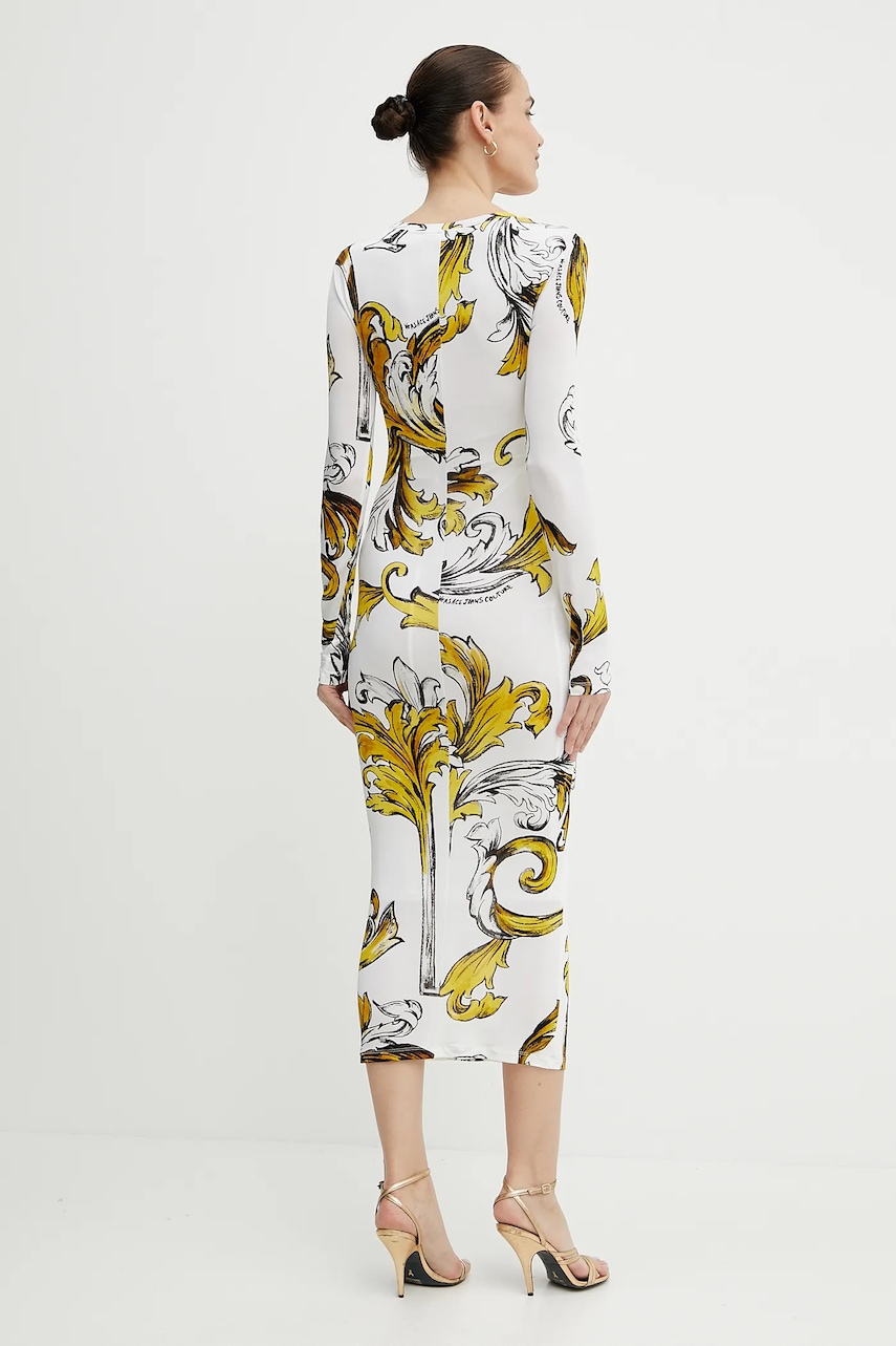 Сукня Versace Jeans Couture колір білий mini облягаюча 78HAO920 JS471