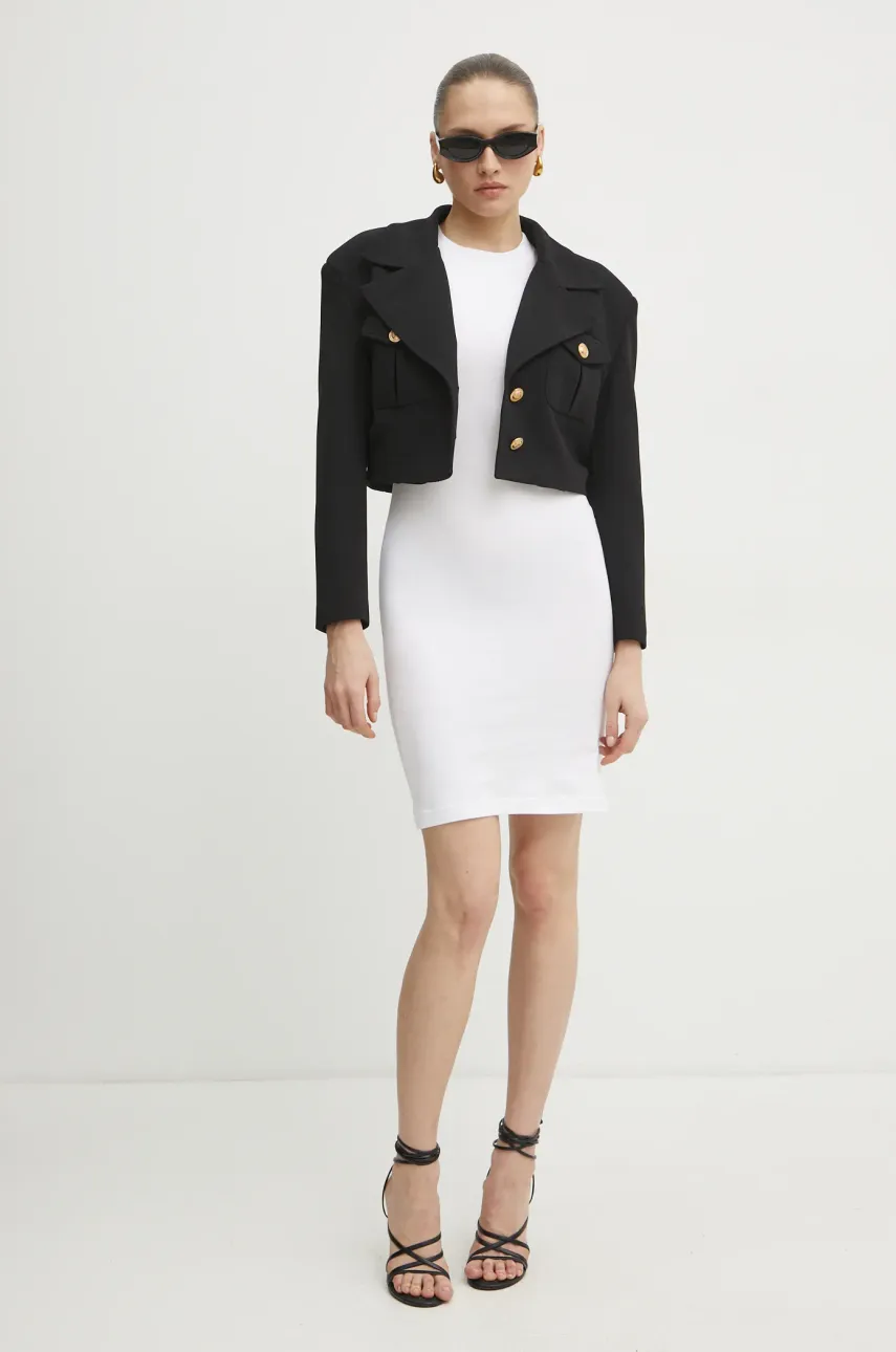 Платье Versace Jeans Couture цвет белый mini прямое 78HAOT00 CJ03T Платье Versace Jeans Couture цвет белый mini прямое 78HAOT00 CJ03T