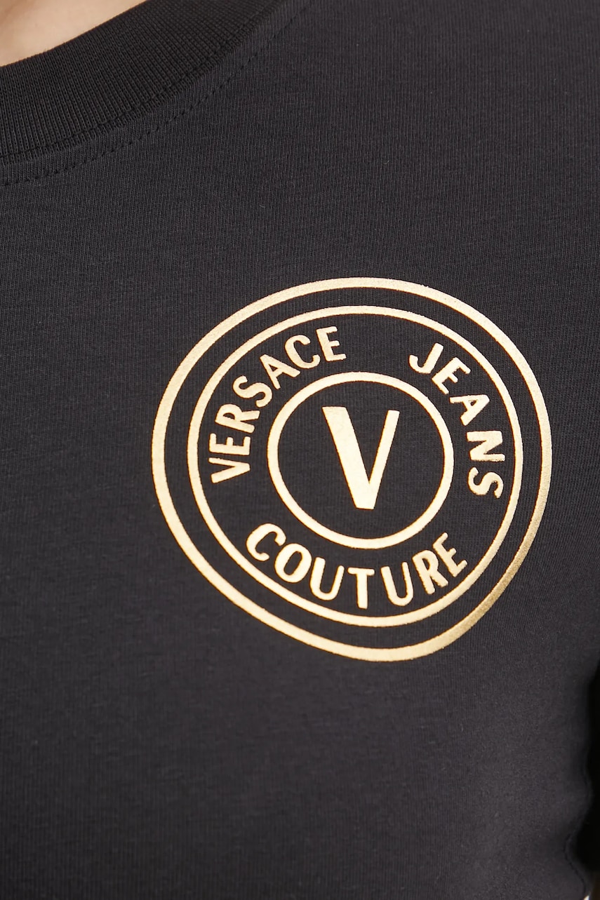 Сукня Versace Jeans Couture колір чорний mini пряма 78HAOT00 CJ03T