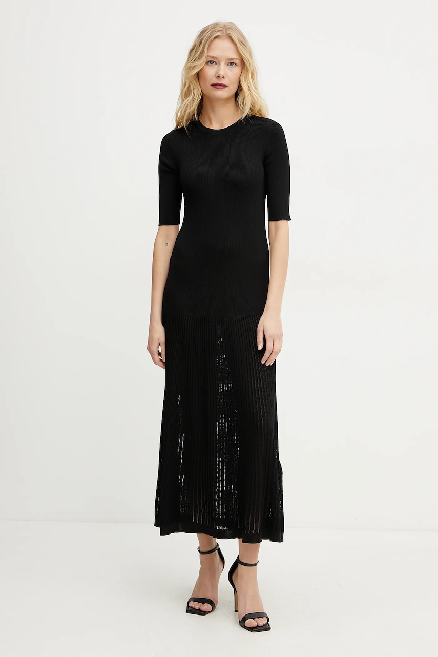 Marella rochie NORCIA culoarea negru, maxi, dreaptă, 2513321051200