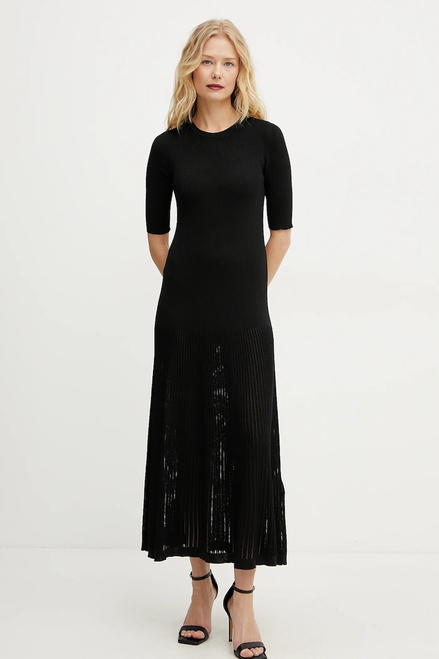 Платье Marella NORCIA цвет чёрный maxi прямое 2513321051200 Платье Marella NORCIA цвет чёрный maxi прямое 2513321051200