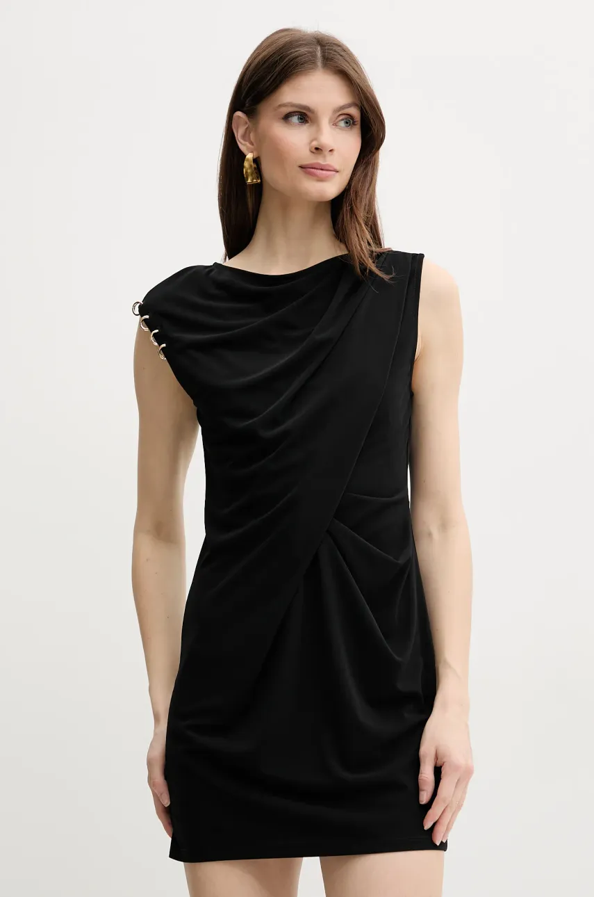 Marella rochie LEMMA culoarea negru, mini, mulată, 2513621023200