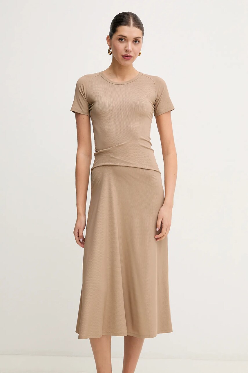 Marella rochie NOROIS culoarea verde, maxi, evazati, 2513621025200