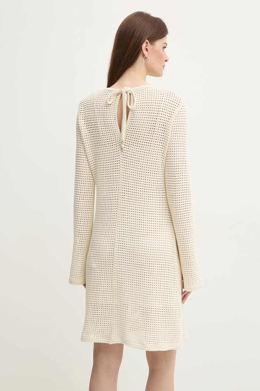 Сукня Marella FEMME колір бежевий mini розкльошена 2513621104200
