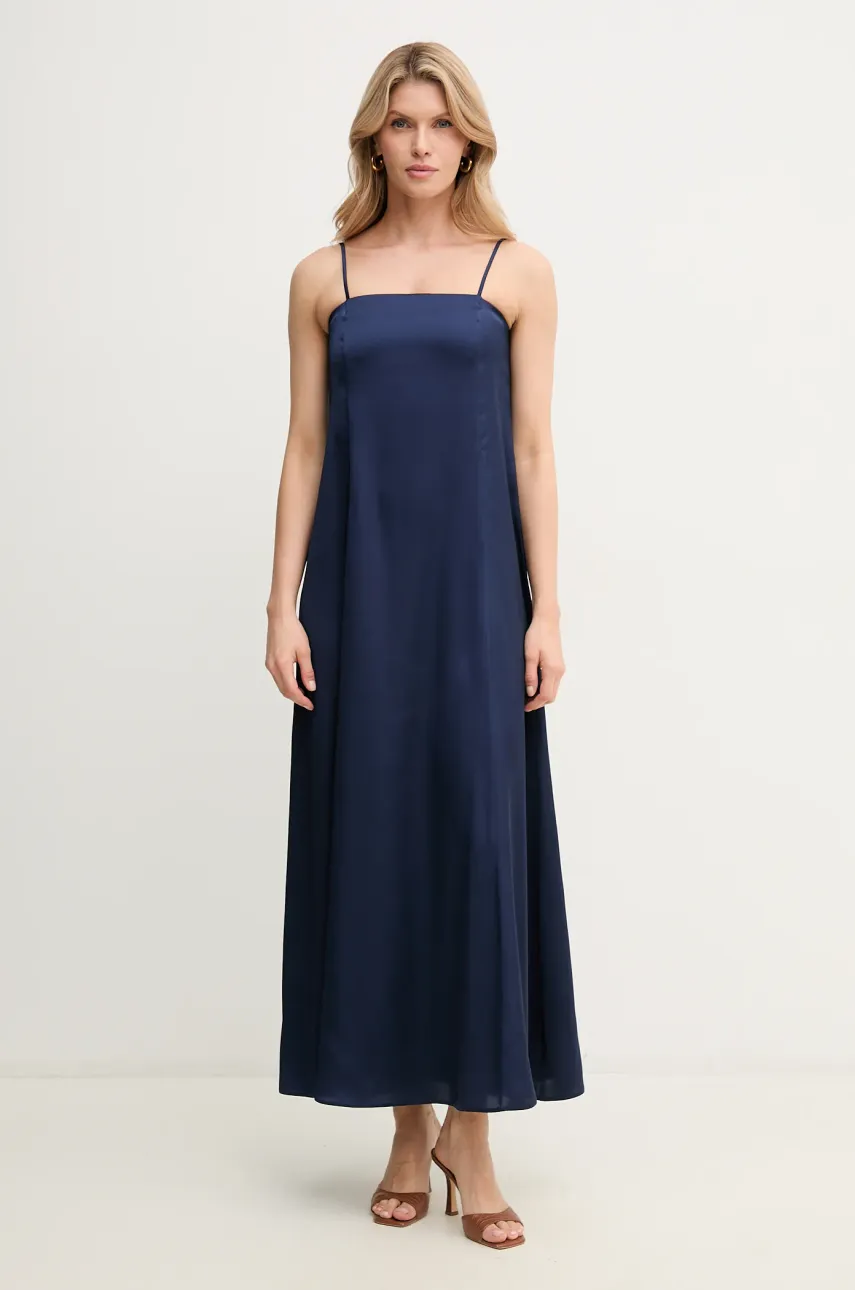 Marella rochie Emme by Marella culoarea bleumarin, maxi, evazată, 2515221112200