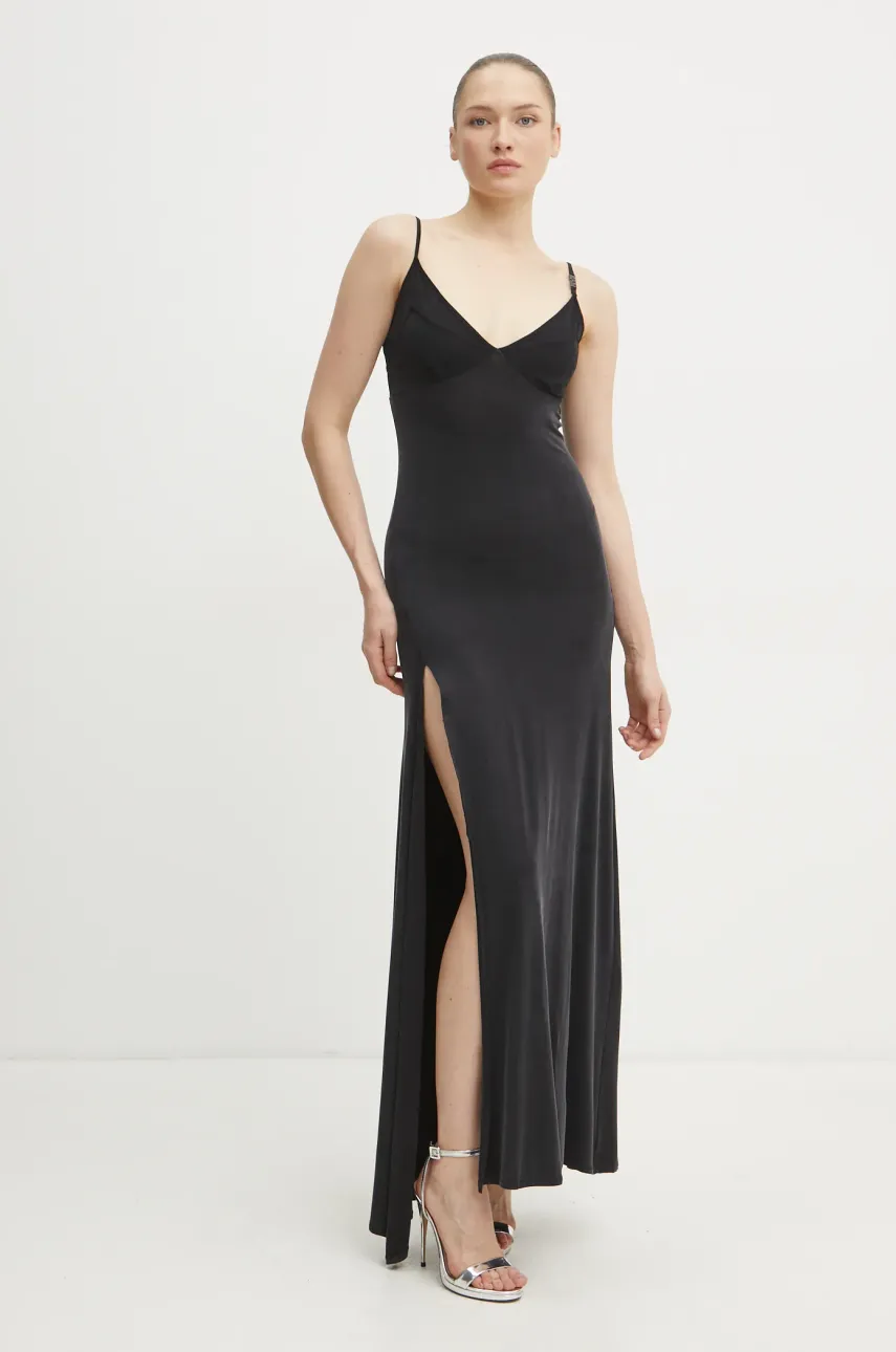 Платье Versace Jeans Couture цвет чёрный maxi прямое 78HAO900 J0190 Платье Versace Jeans Couture цвет чёрный maxi прямое 78HAO900 J0190