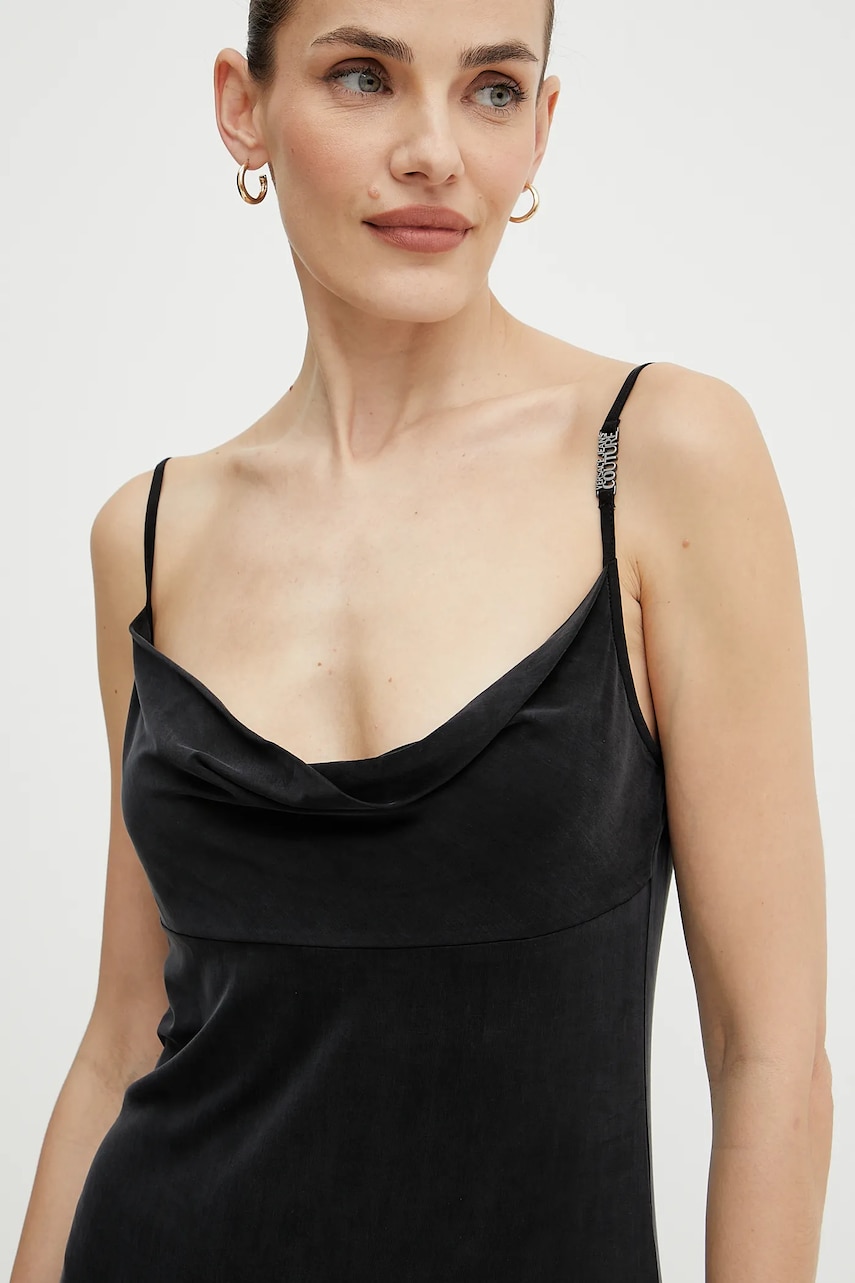 Сукня Versace Jeans Couture колір чорний mini розкльошена 78HAO936 J0190