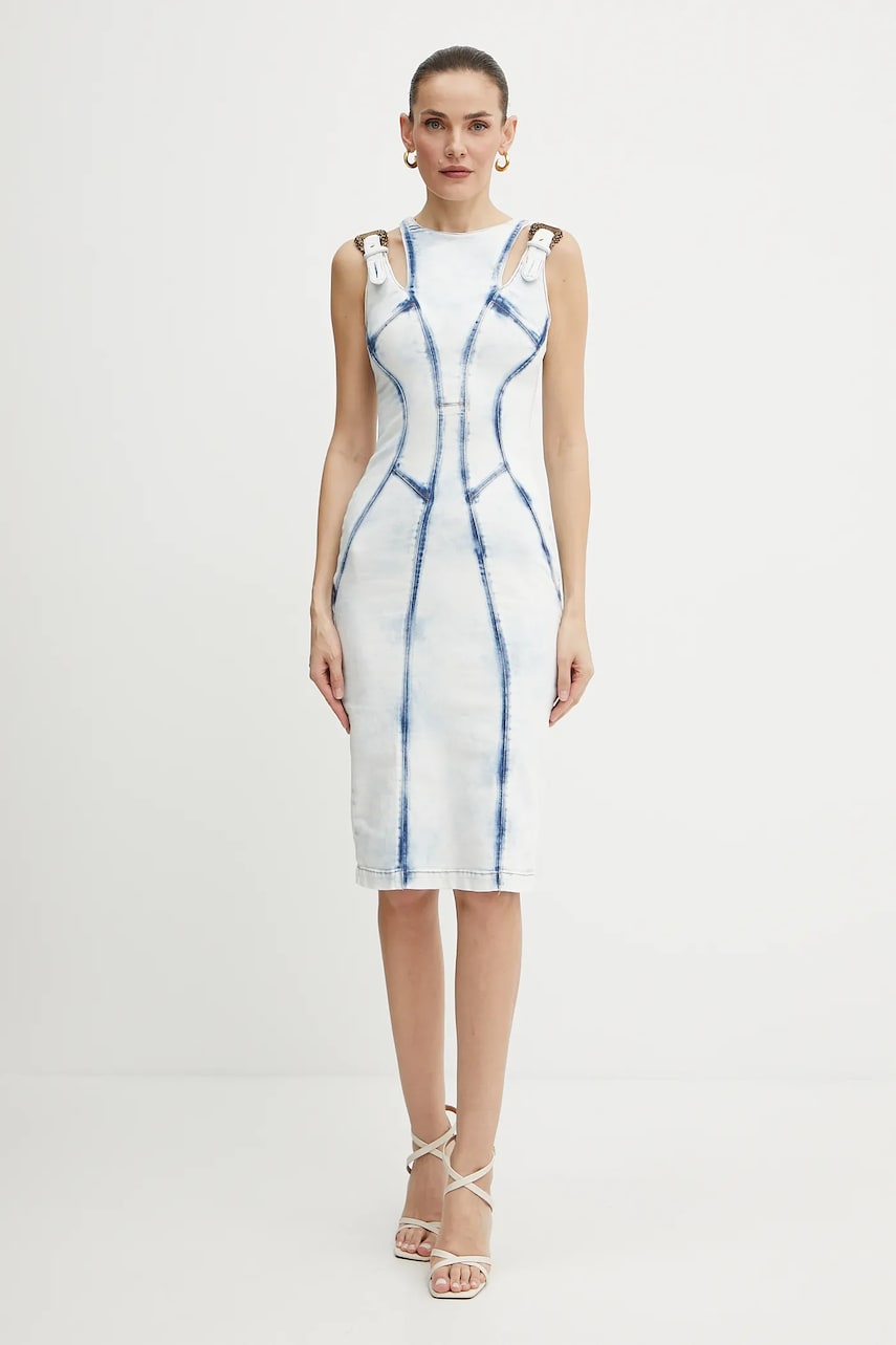 Джинсовое платье Versace Jeans Couture midi облегающее 78HAO95R DW063RS5 Джинсовое платье Versace Jeans Couture midi облегающее 78HAO95R DW063RS5