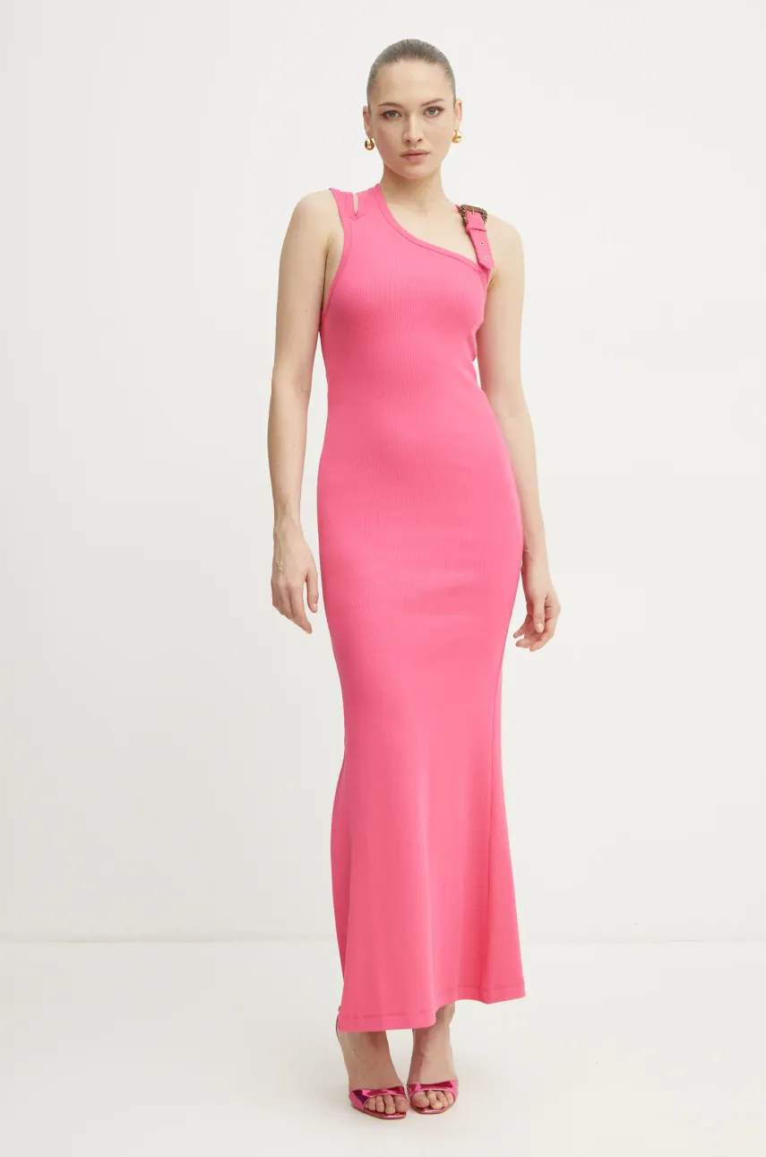 Платье Versace Jeans Couture цвет розовый maxi расклешённое 78HAO973 J0004 Платье Versace Jeans Couture цвет розовый maxi расклешённое 78HAO973 J0004
