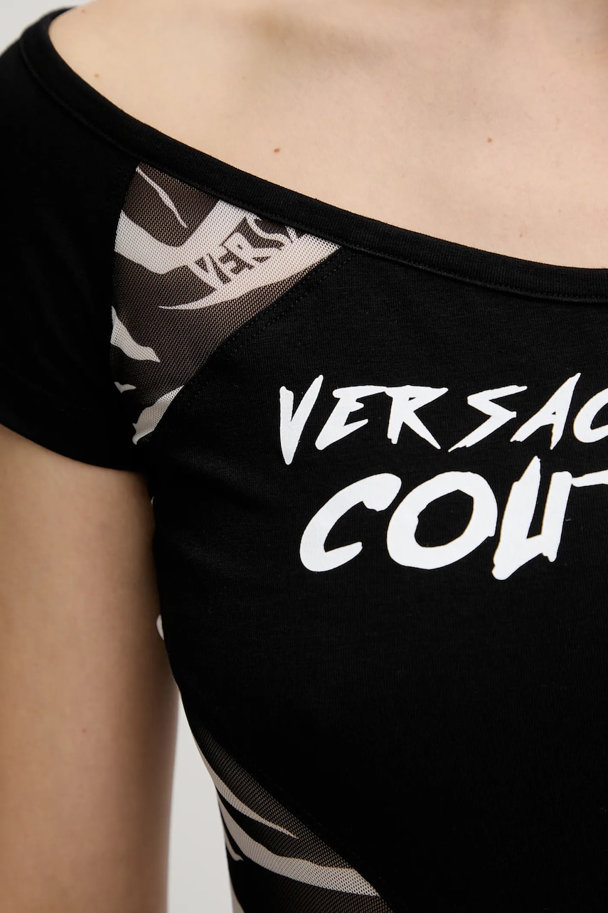 Сукня Versace Jeans Couture колір чорний mini облягаюче 78HAO9A6 J0020