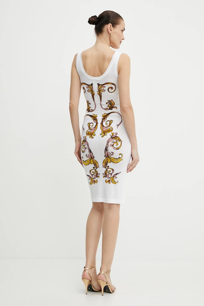 Сукня Versace Jeans Couture колір білий mini облягаюча 78HAO9P6 JS473