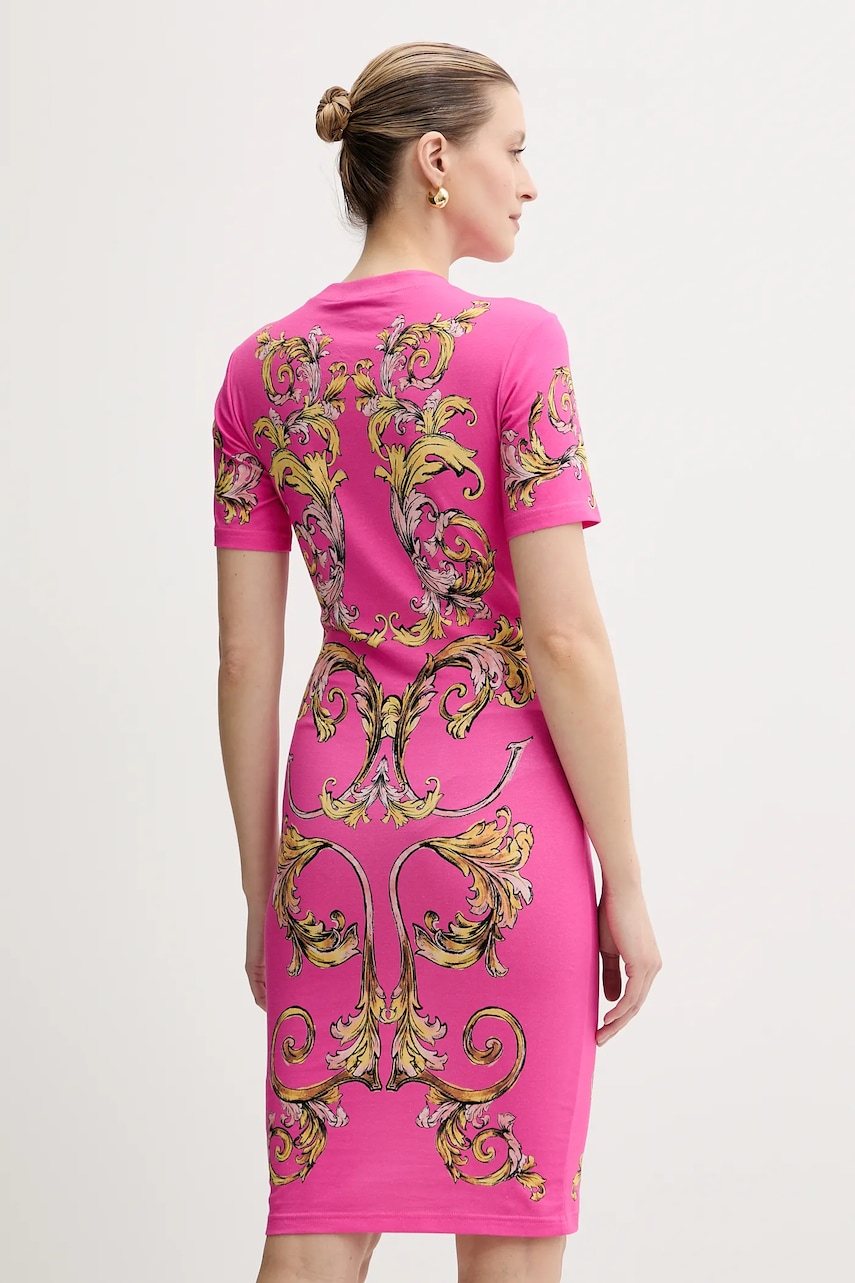 Сукня Versace Jeans Couture колір рожевий mini облягаюче 78HAO9P9 JS466