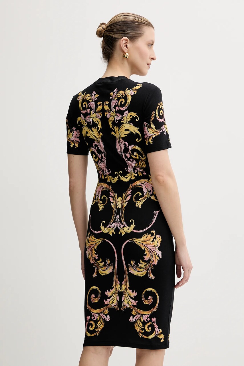 Сукня Versace Jeans Couture колір чорний mini облягаюче 78HAO9P9 JS466