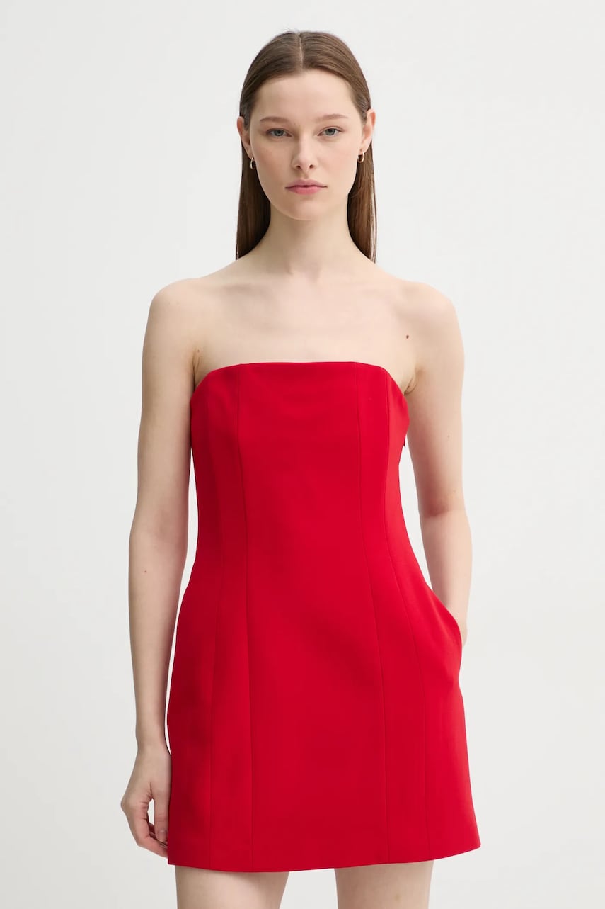A.L.C. rochie culoarea rosu, mini, mulata, 6DRES01758 A.L.C. rochie culoarea rosu, mini, mulata, 6DRES01758