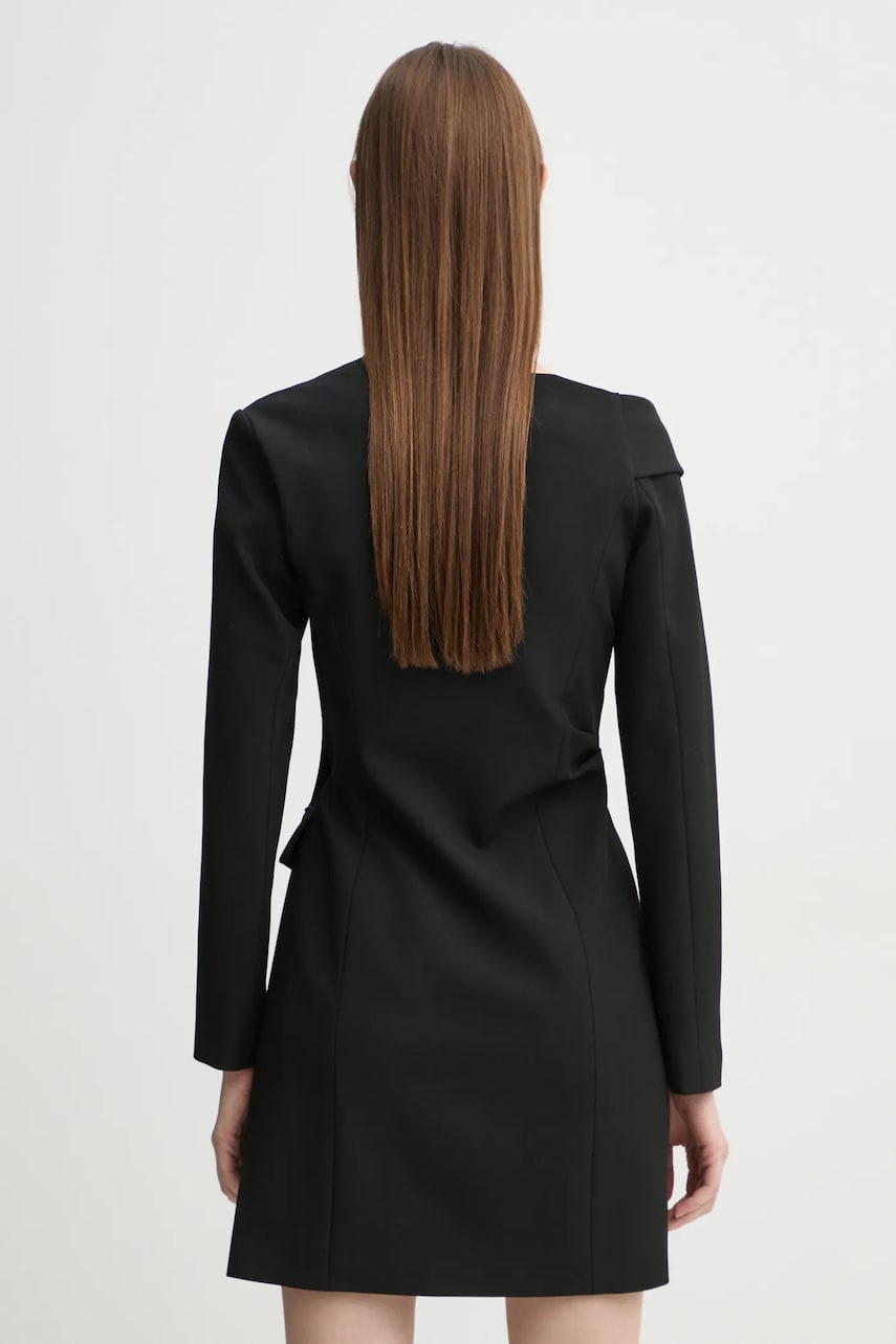 Сукня A.L.C. колір чорний mini розкльошена 6DRES02536