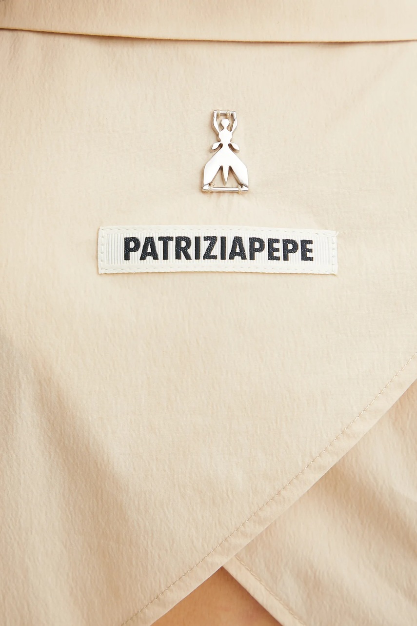 Φόρεμα Patrizia Pepe χρώμα: μπεζ, 2A2899 A570 φωτογραφία