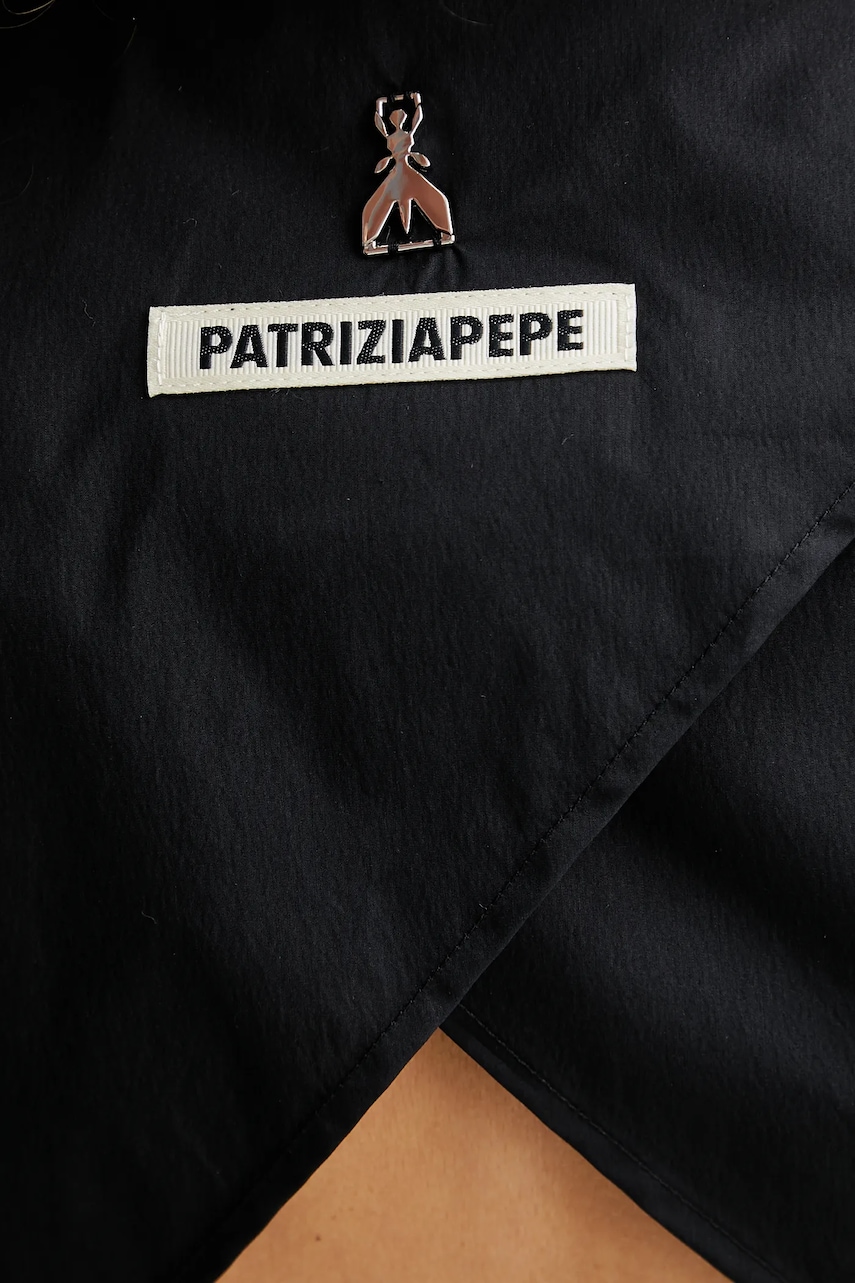 Сукня Patrizia Pepe колір чорний mini розкльошена 2A2899 A570