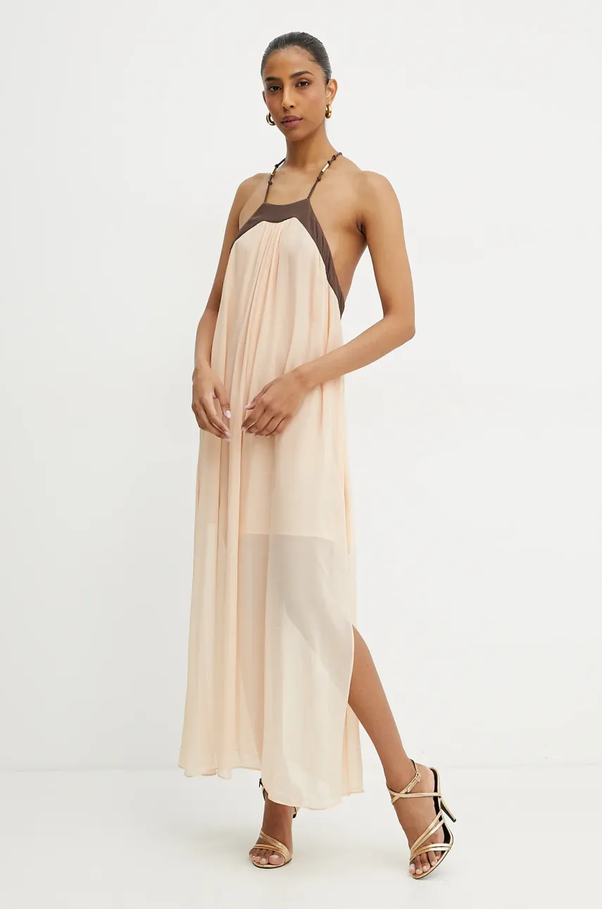 Платье Patrizia Pepe цвет оранжевый maxi прямое 2A2922 A585 Платье Patrizia Pepe цвет оранжевый maxi прямое 2A2922 A585