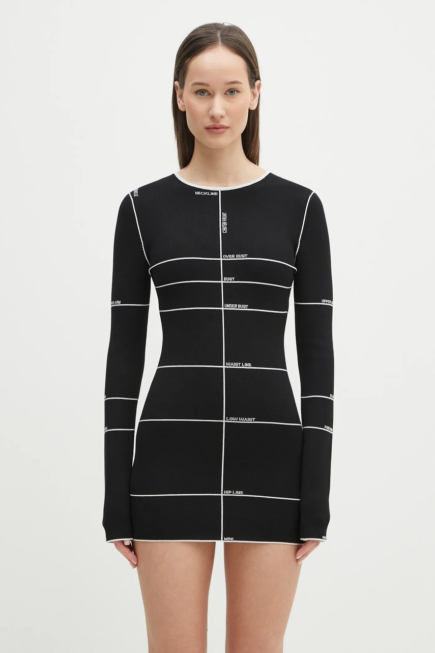 Vetements Knitted Mini sukienka sweterkowa z wiskozą