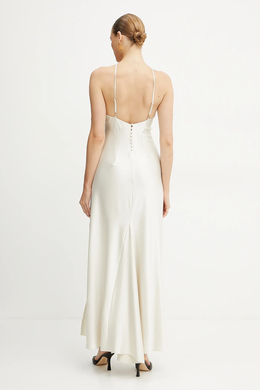 Сукня Patrizia Pepe колір бежевий maxi облягаюче 2A2877 A563