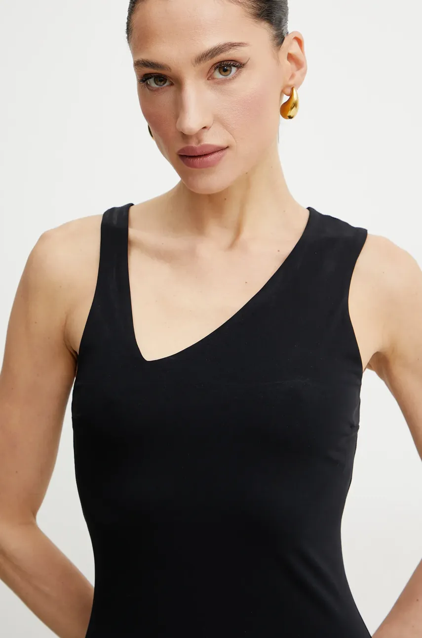 Платье Patrizia Pepe цвет чёрный midi облегающее 2A2912 J129 Платье Patrizia Pepe цвет чёрный midi облегающее 2A2912 J129