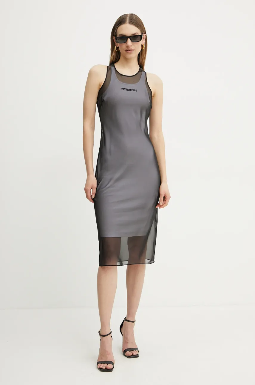 Šaty Patrizia Pepe černá barva, mini, 2A2925 A580