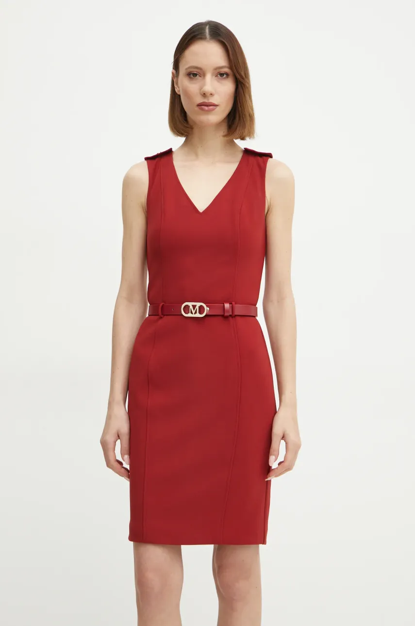 Marciano by Guess sukienka MASHA kolor czerwony midi prosta 5RGK10 6302A