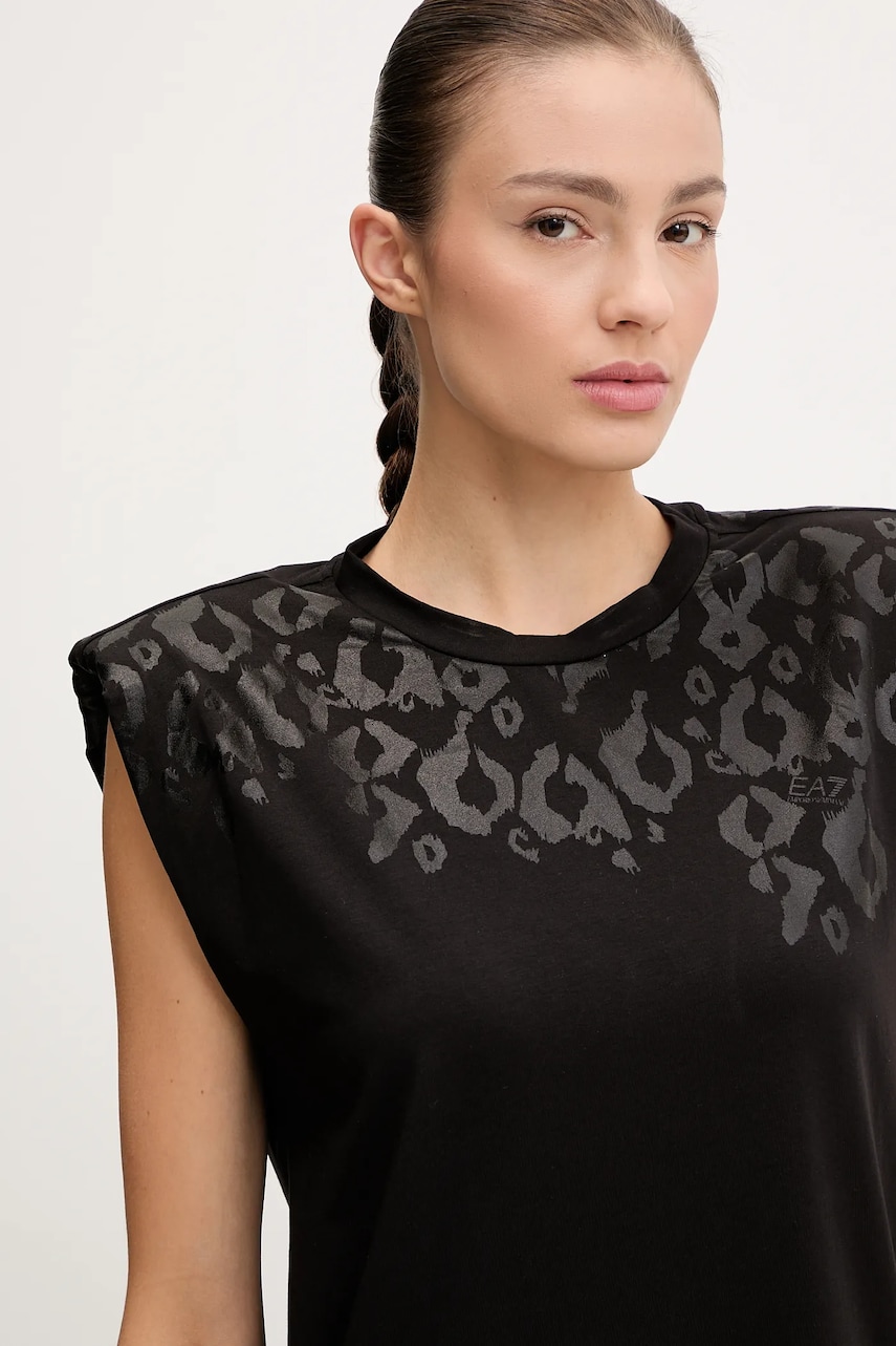Сукня EA7 Emporio Armani колір чорний mini пряма AF10373.7W000481