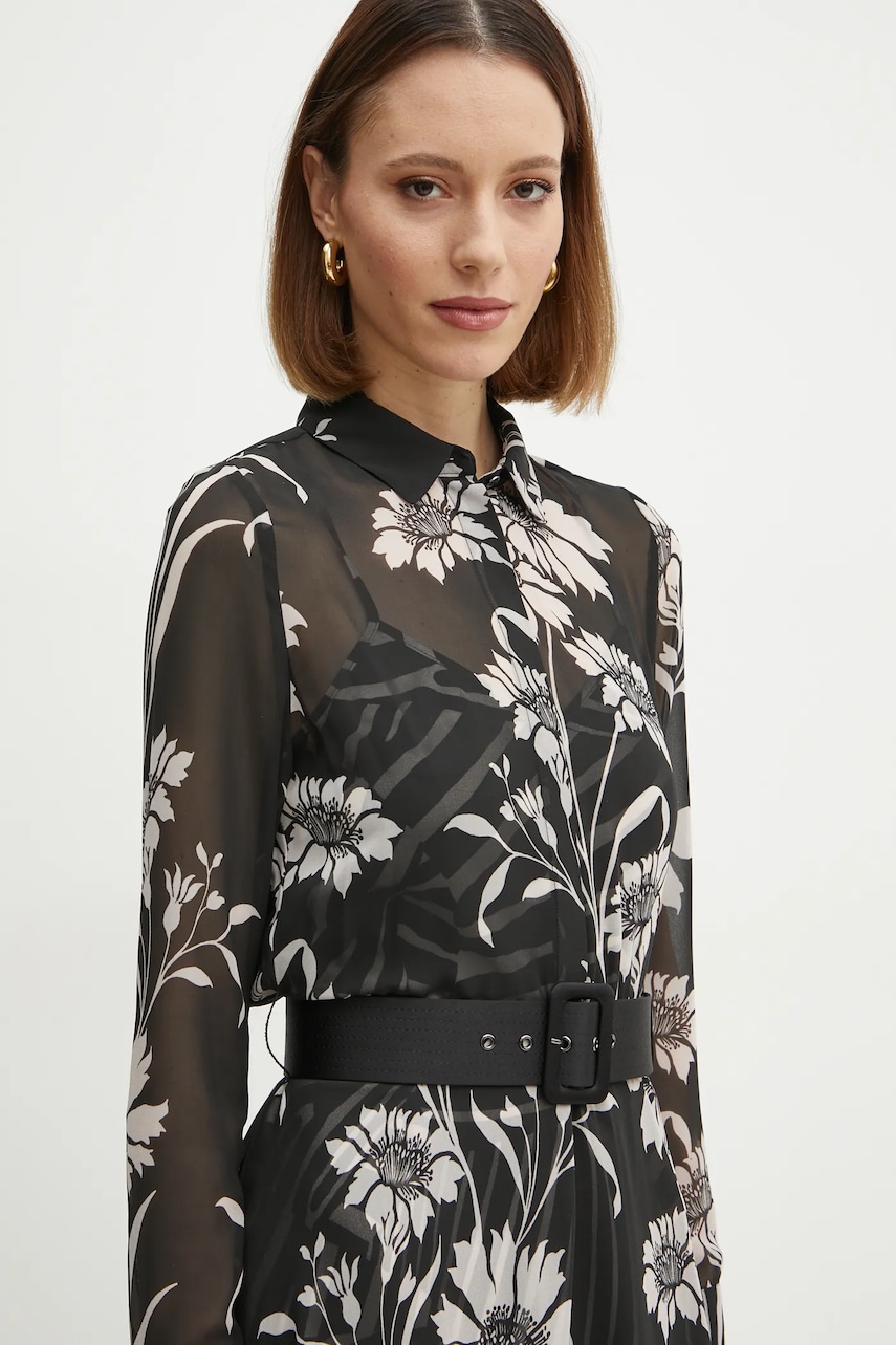Сукня Marciano Guess NOUVEAU колір чорний midi розкльошена 5RGK55 9603Z