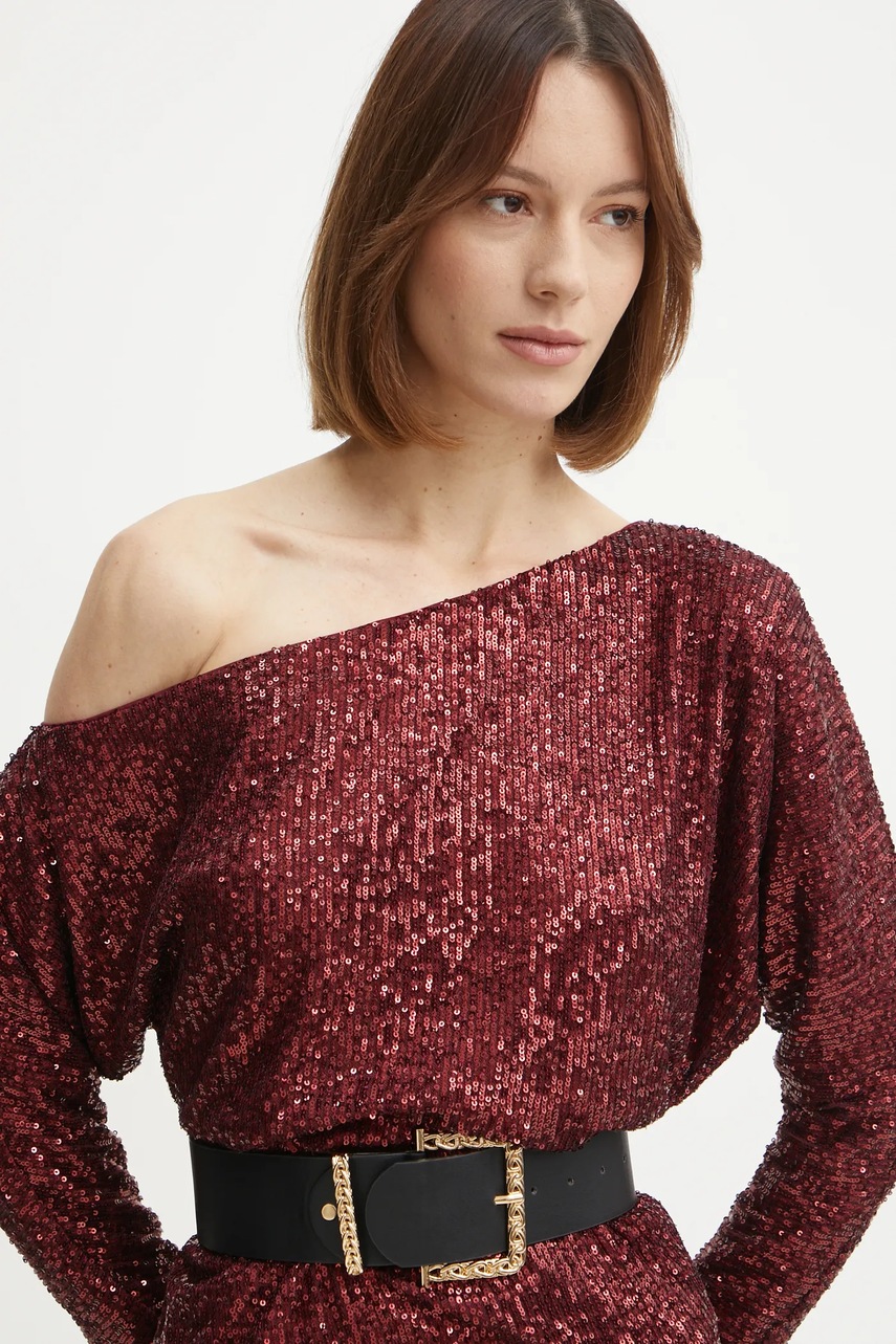 Сукня Marciano Guess GABBIE колір бордовий mini пряма 5RGK69 6166A