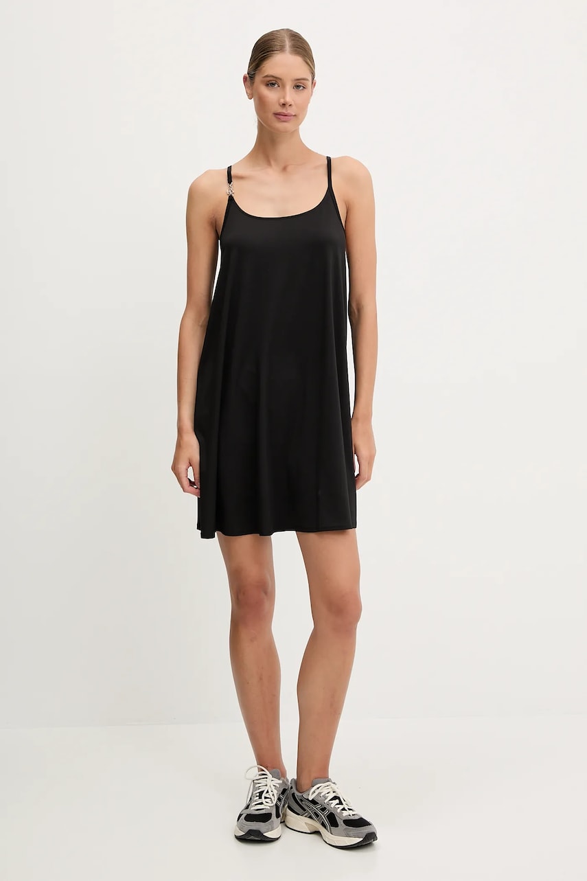 Платье EA7 Emporio Armani цвет чёрный mini прямое AF12211.7W000312 Платье EA7 Emporio Armani цвет чёрный mini прямое AF12211.7W000312