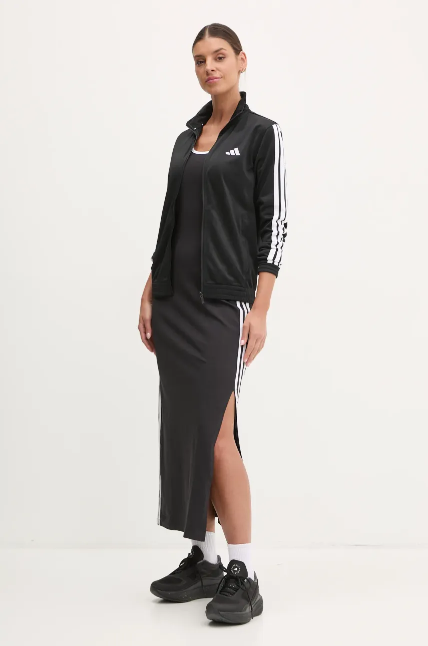 Платье adidas Originals 3S TANK DRESS цвет чёрный midi облегающее JD4619 Платье adidas Originals 3S TANK DRESS цвет чёрный midi облегающее JD4619