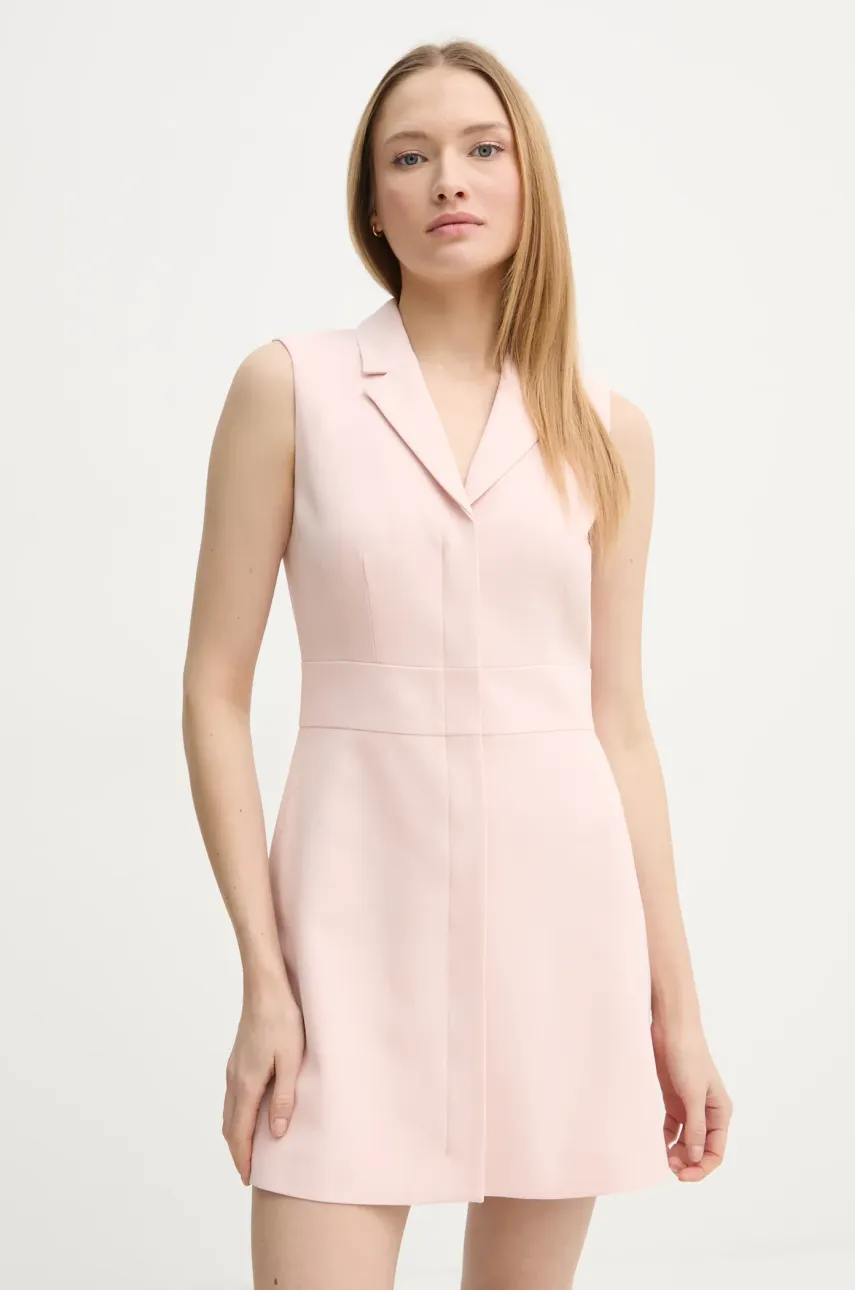 Theory rochie culoarea roz, mini, mulată, O1109602